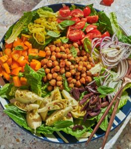 vegan antipasto chopped salad
