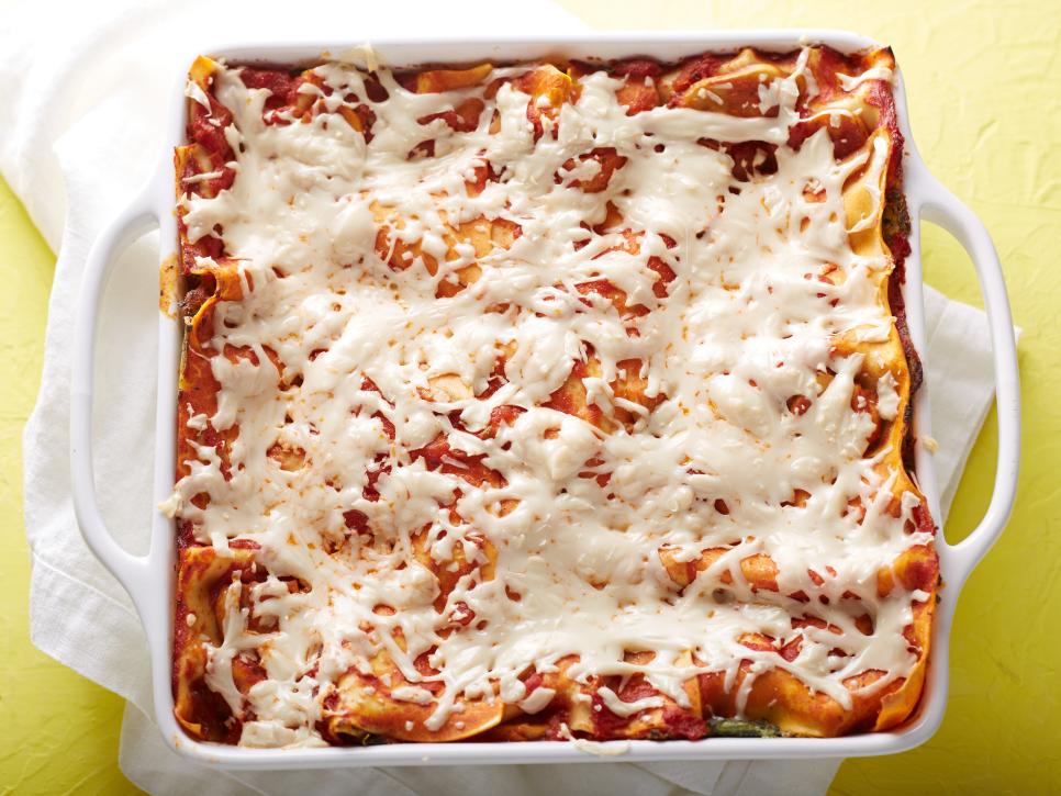 vegan spinach and mushroom lasagna