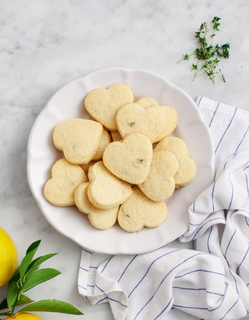 lemon shortbread cookies